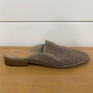 Indigo Women's Brown Perforated Mules